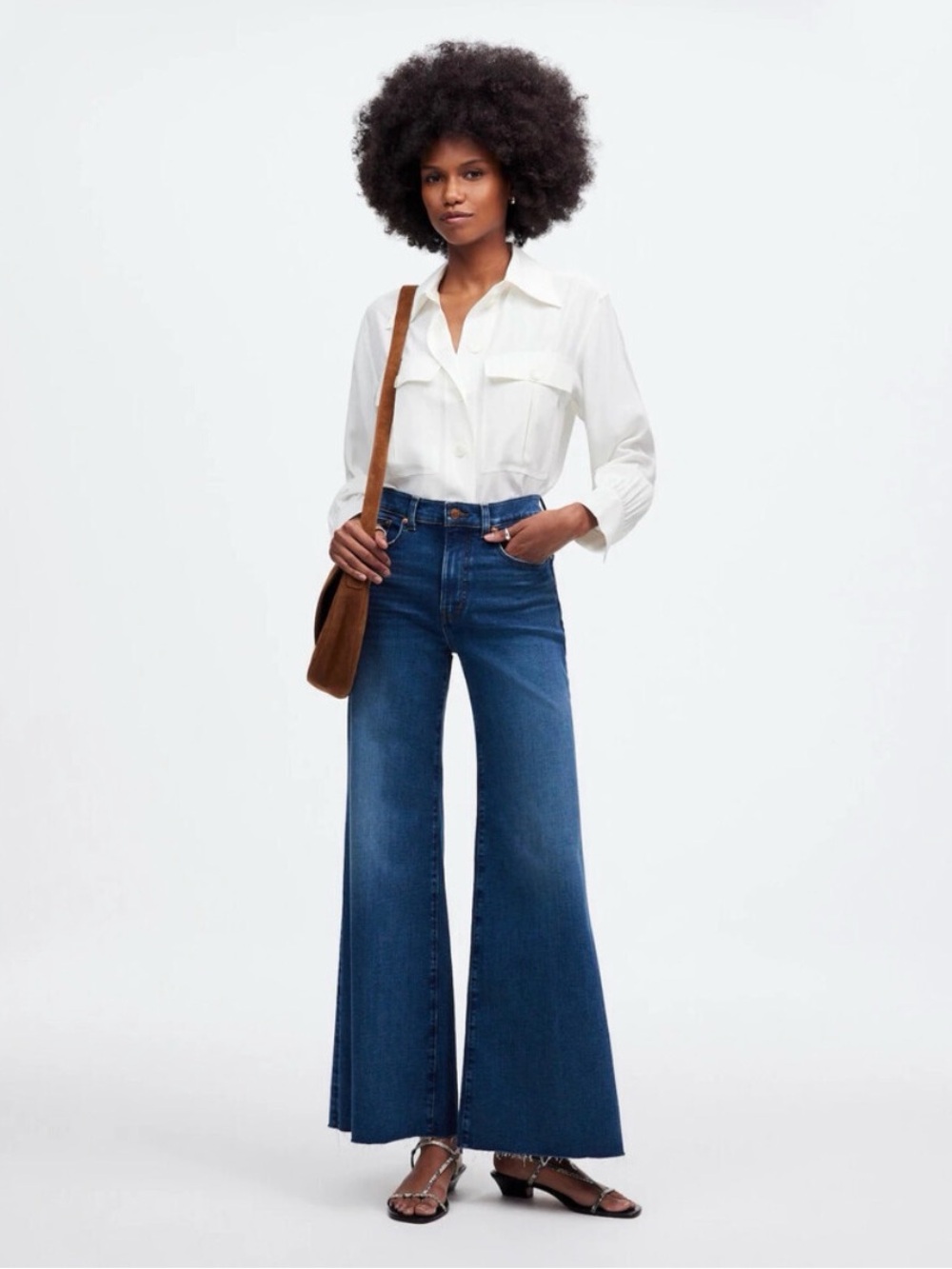 Madewell Flared Wide Leg Jeans